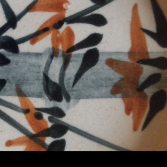 Vintage Ceramic Ashtray Cigarettes Colourful 3 Slots Beautiful Hand Painted - Picture 2 of 4